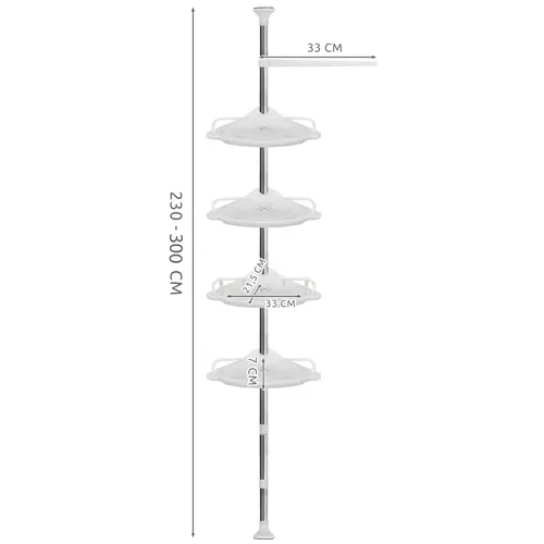 Etagère de douche d'angle Ruhhy 23369