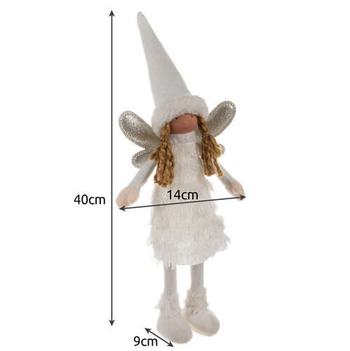 Fée - figurine de Noël blanche Ruhhy 22342