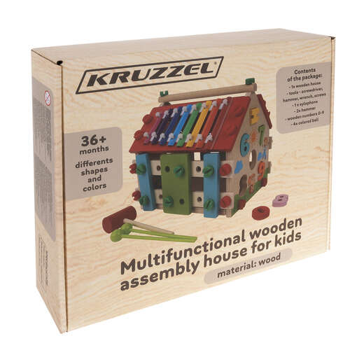 Kruzzel 22564 maison pédagogique en bois