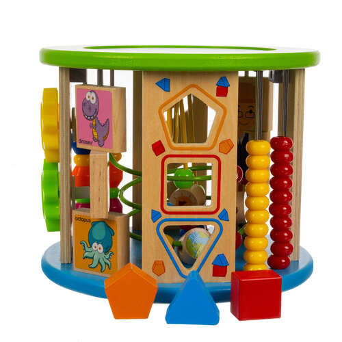 Kruzzel 24670 cube éducatif en bois