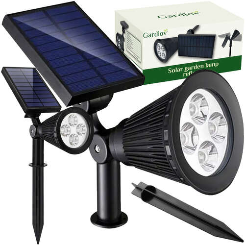 Lampe de jardin solaire - Réflecteur Gardlov 24002