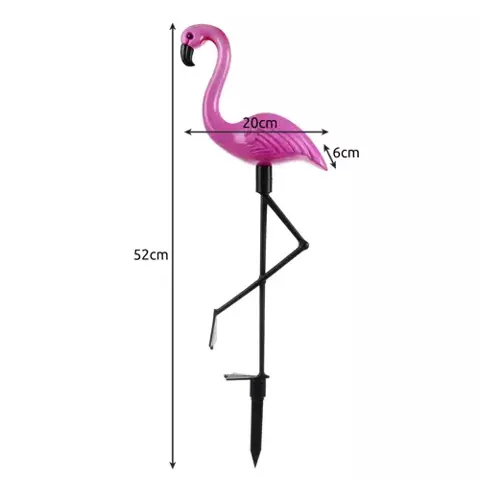 Lampe de jardin solaire - flamant rose Gardlov 21151