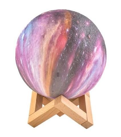 Lampe de nuit lune 15cm 16 couleurs