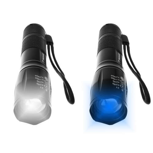 Lampe de poche 2en1 XPE UV Trizand 24311