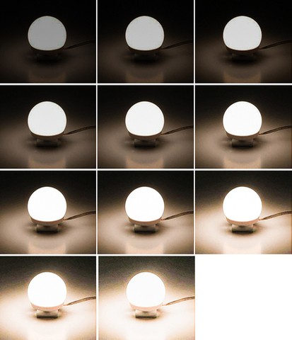 Lampes LED pour miroir/coiffeuse - 10 pcs.