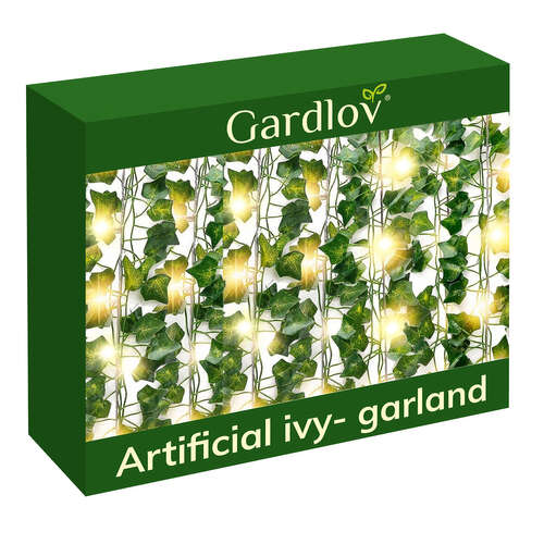 Lierre artificiel + LED Gardlov 24538