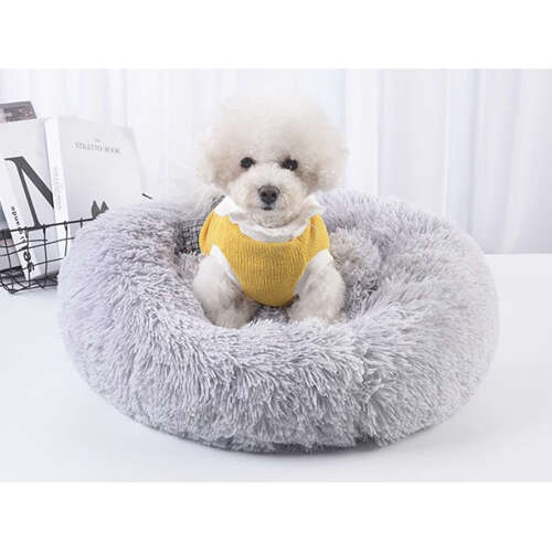 Lit pour chien poilu, gris 22759