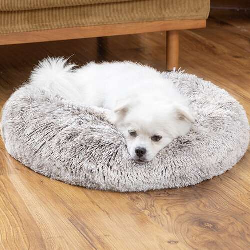 Lit pour chien poilu, gris 22759