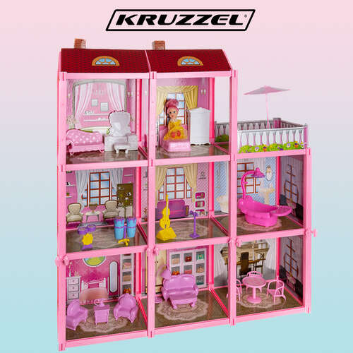 Maison de poupée Kruzzel 65 cm