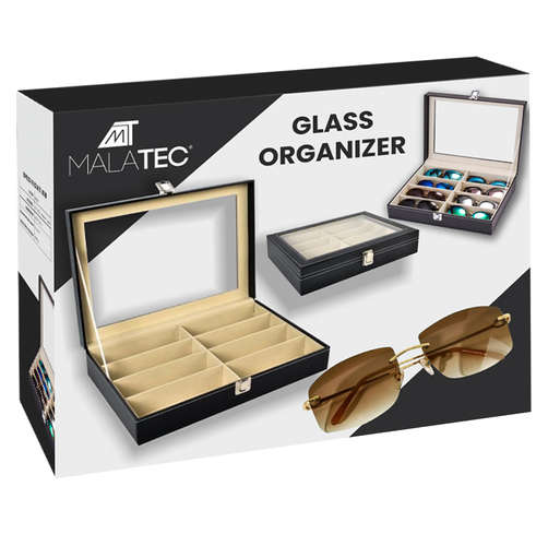 Organisateur de lunettes avec 8 compartiments