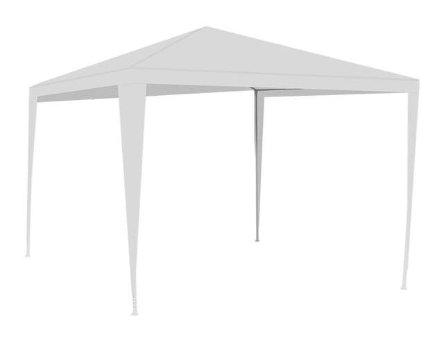 Pavillon de jardin 4 murs 3x3m blanc P12875