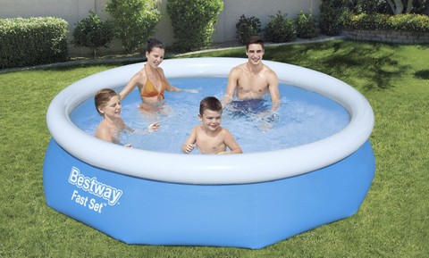 Piscine d&#39;expansion avec pompe 305x76cm - BESTWAY 57270