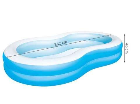 Piscine gonflable BESTWAY 54117 262x157x46cm