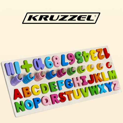 Puzzle alphabet et chiffres en bois