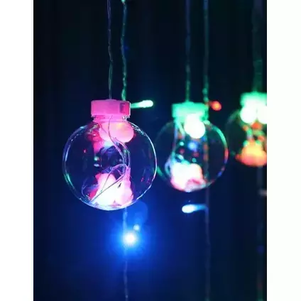 Rideau lumineux 108 LED USB multicolore KŚ19734