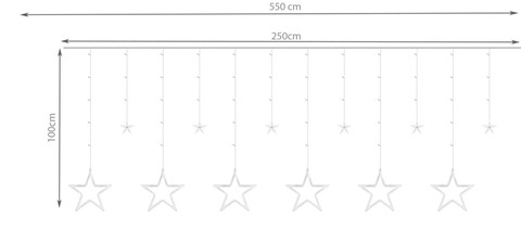 Rideau lumineux 138 LED - multicolore 31V KŚ11316