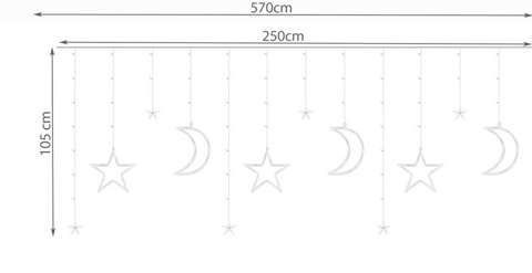 Rideau lumineux 138LED - blanc froid 31V KŚ11330