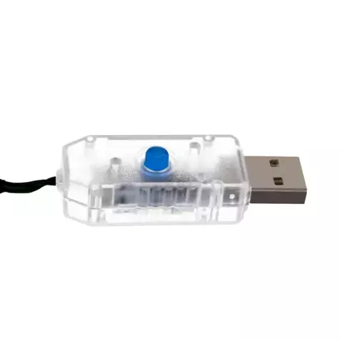 Rideau lumineux 160 LED USB - blanc froid KŚ19760