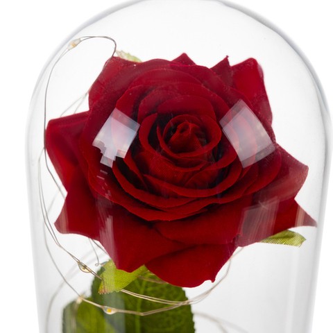 Rose en verre - lumineuse Malatec 21619