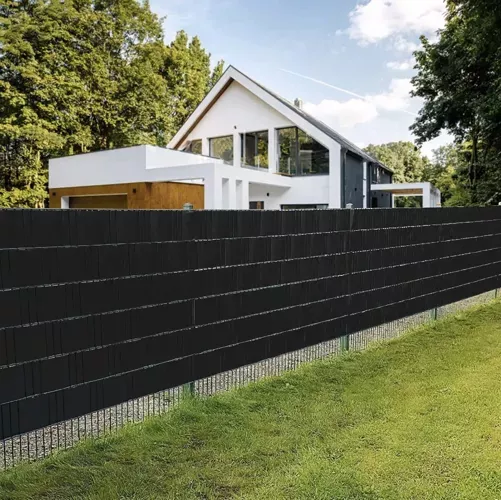 Ruban de clôture 19cmx35m 630g/m2 noir 23705