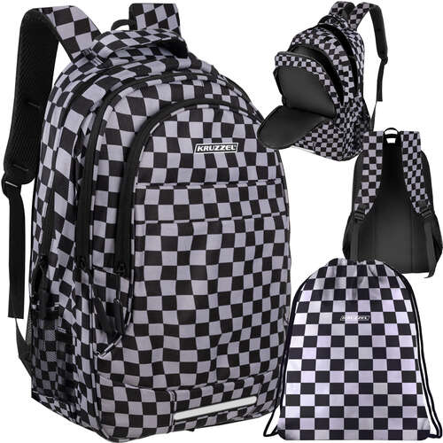 Sac à dos 30L - damier Kruzzel 24531