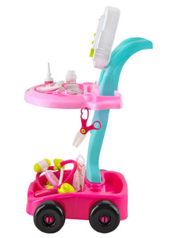 Set petit docteur - poussette rose