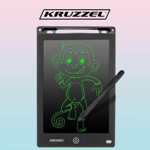 Tablette à dessin 8,5&quot; noire KRUZZEL 22454