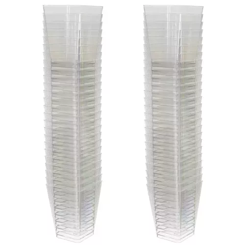 Tasses carrées - 50 pcs. 120ml Ruhy 21164