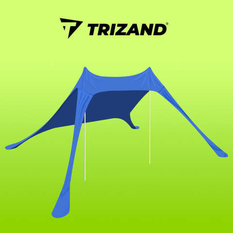 Tente de plage - parasol/housse Trizand 20982