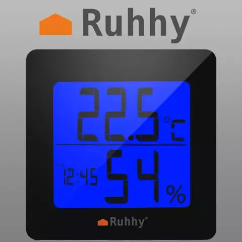 Thermomètre/hygromètre Ruhhy 19161
