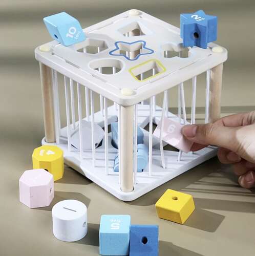 Trieur - cube sensoriel en bois 22885