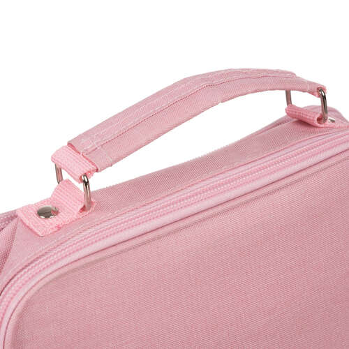 Trousse double pliable - rose Maaleo 24517