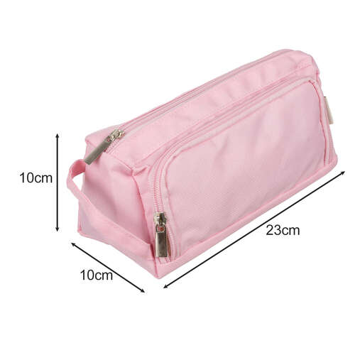 Trousse double pliable - rose Maaleo 24519