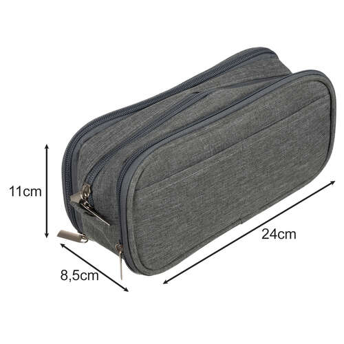 Trousse triple pliable - gris Maaleo 24512