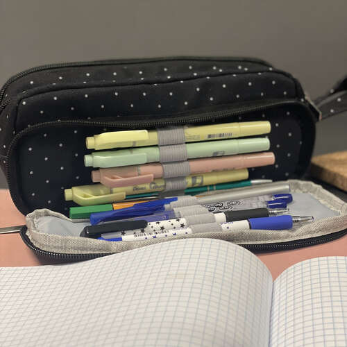 Trousse triple pliable - noir Maaleo 24511