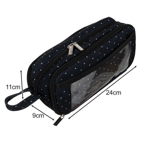 Trousse triple pliable - noir Maaleo 24511