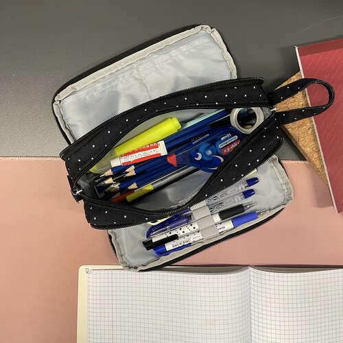 Trousse triple pliable - noir Maaleo 24511