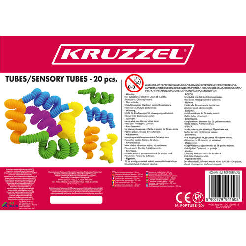 Tubes sensoriels / tubes - 20 pcs. Kruzzel 19741