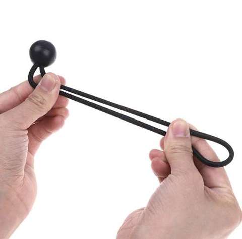 Un jeu d'élastiques avec une boule pour bâches - 10 pcs.