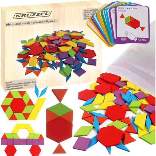 Pädagogisches Puzzle - geometrische Figuren