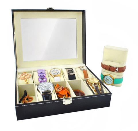Organisateur de montres 10 compartiments