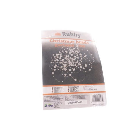 Christmas tree garland - pearls 5m Ruhhy 22499