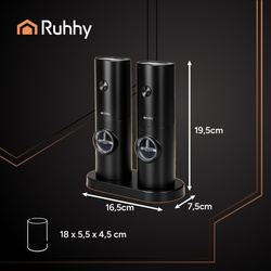 Broyeur électrique (2 pièces) Ruhhy 25558