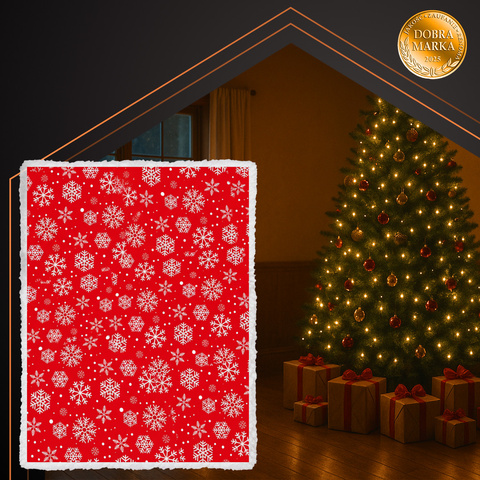 Couverture de Noël en flanelle 1,3 x 1,7 m Ruhhy 26611