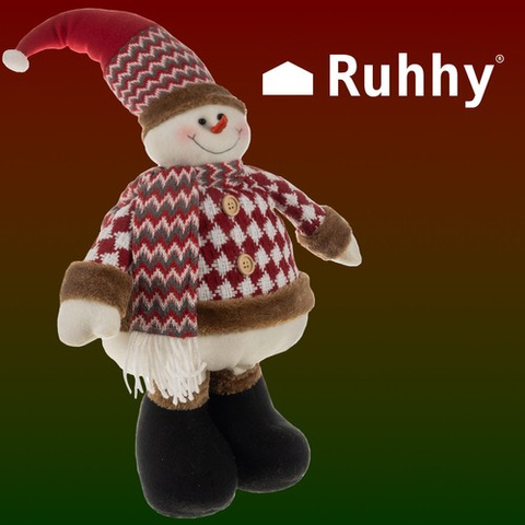 Bonhomme de neige de Noël - télescopique 105cm Ruhhy 22341 