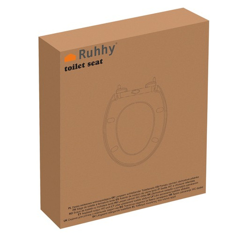 Abattant de toilette à fermeture amortie Ruhhy 24547