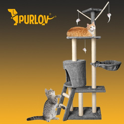 Cat tree 138cm gray