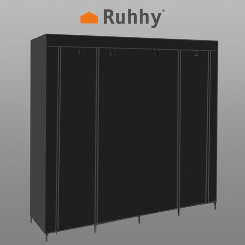 Folding fabric wardrobe 170x170cm Ruhhy 23740