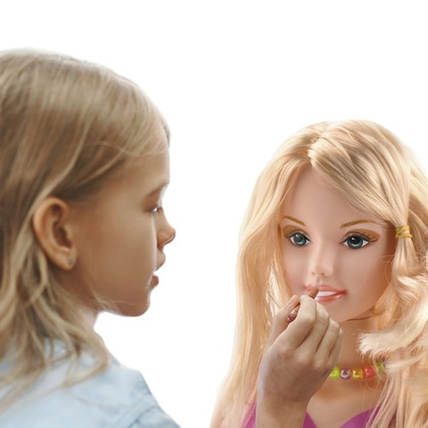 Styling head with accessories 23437