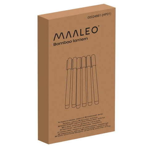 Stylo pochoir - lot de 6 pièces Maaleo 24861